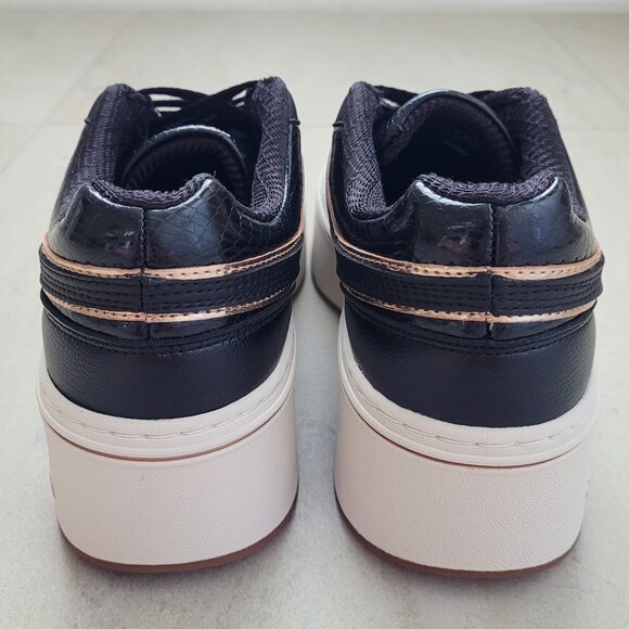 Skechers Court & Classics Paloma Lifted Glow Sneakers Y2K Black/Rose Gold Size 8 - Picture 3 of 11